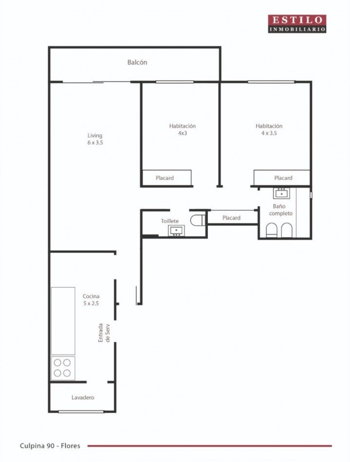 CULPINA 100, VENTA DEPARTAMENTO DE TRES AMBIENTES IDEAL FAMILIA