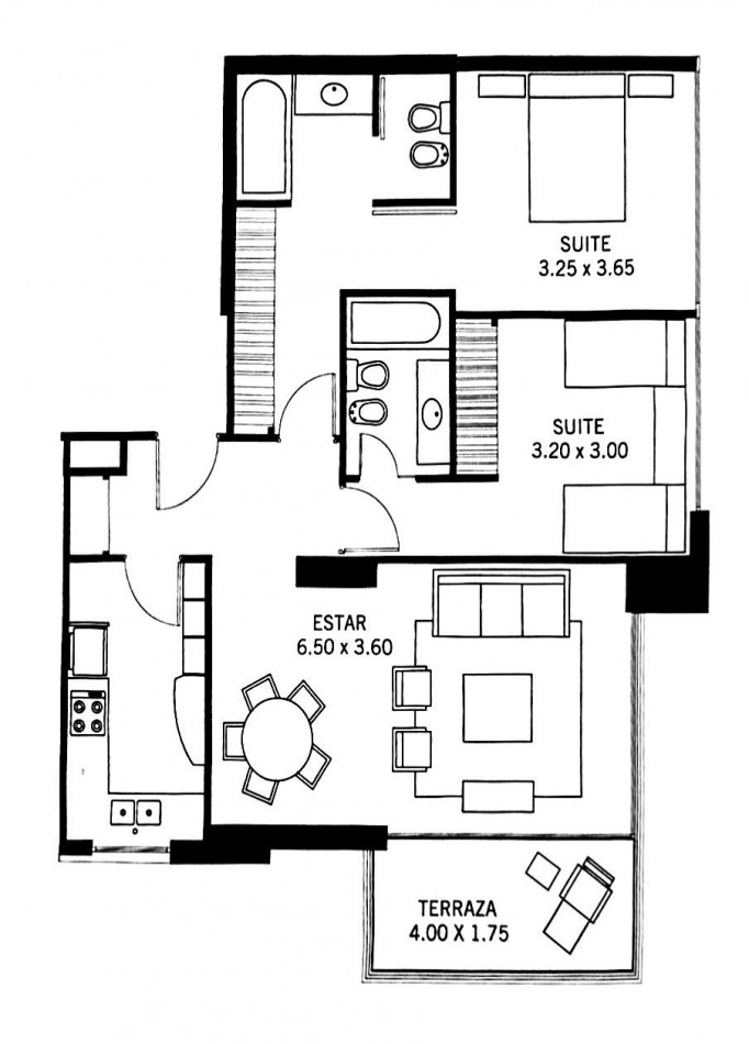 ARCE 500, VENTA DEPARTAMENTO DE TRES AMBIENTES CON COCHERA