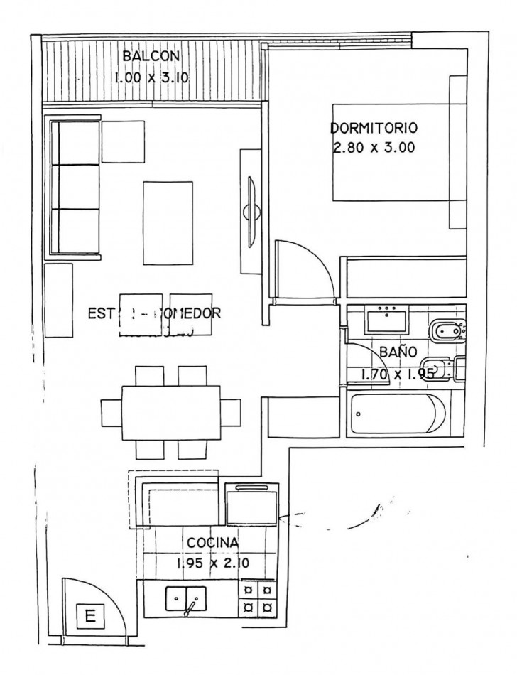 ARAOZ 2300, VENTA DEPARTAMENTO DE DOS AMBIENTRS