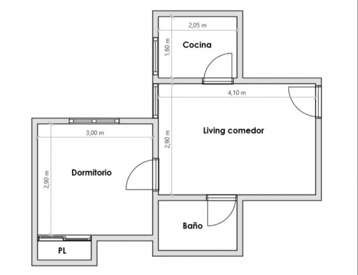 LAPRIDA 1200, VENTA DEPARTAMENTO DE DOS AMBIENTES