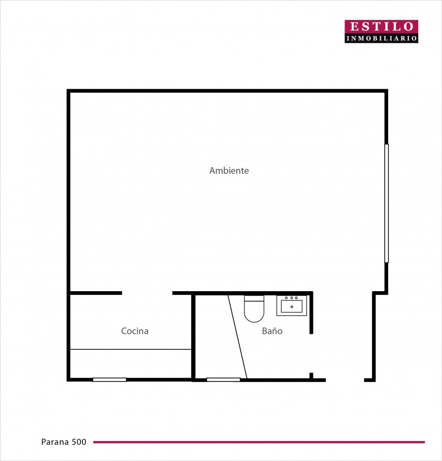 PARANA 600, VENTA DEPARTAMENTO DE UN AMBIENTE EN BARRIO NORTE