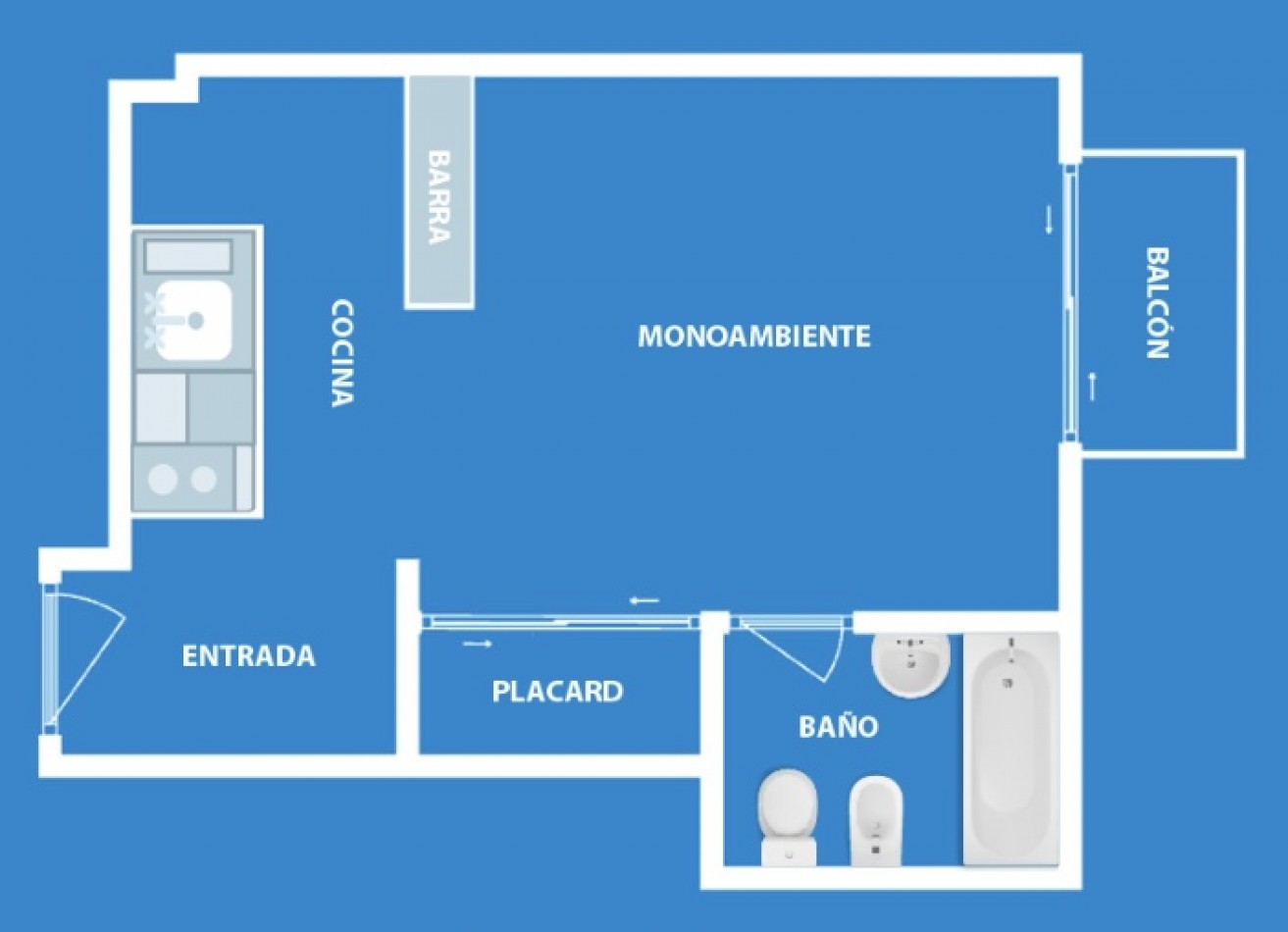 LUIS VIALE 2000, VENTA DEPARTAMENTO DE UN AMBIENTE 