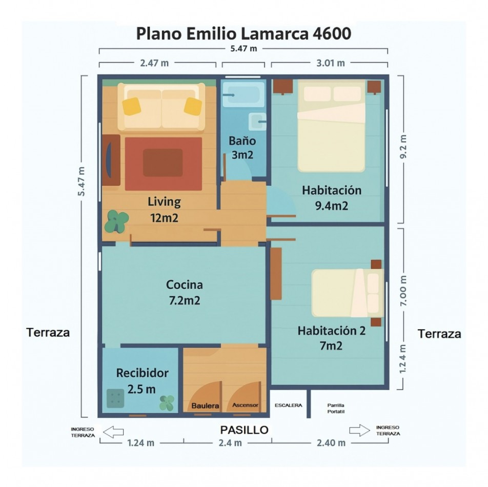 EMILIO LAMARCA 4600, VENTA DEPARTAMENTO DE TRES AMBIENTES EN VILLA DEVOTO