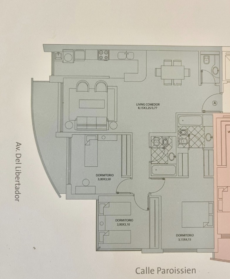 AV. DEL LIBERTADOR 8000, VENTA SEMI-PISO CUATRO AMBIENTES EN NUÑEZ