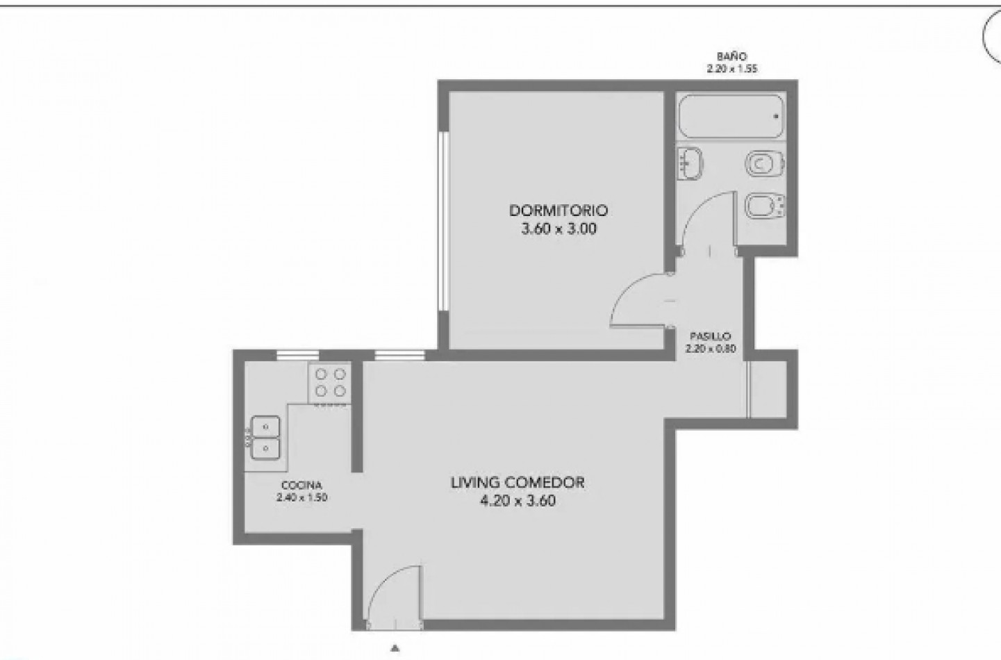 AV ASAMBLEA 1400, VENTA DEPARTAMENTO DE DOS AMBIENTES 