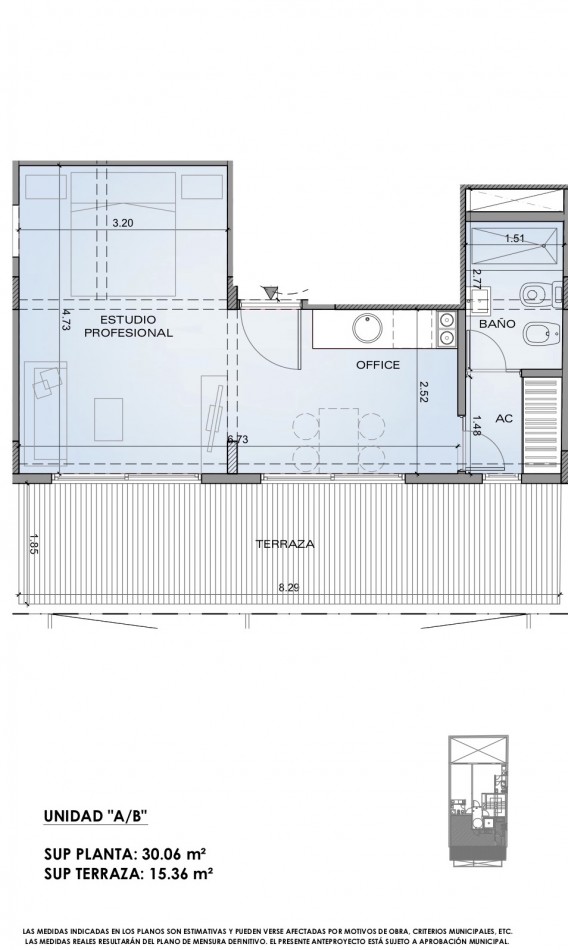 TRIUNVIRATO 3300, Venta Depto 2AMB AL FRENTE DOBLE VENTANAL + BALCON TERRAZA