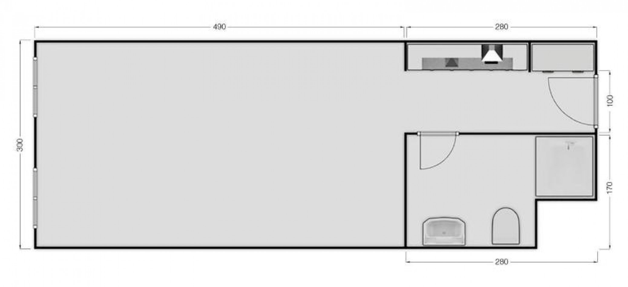 JUNIN 700, VENTA MONOAMBIENTE APTO PROF 2 VENTANAS AL FRENTE