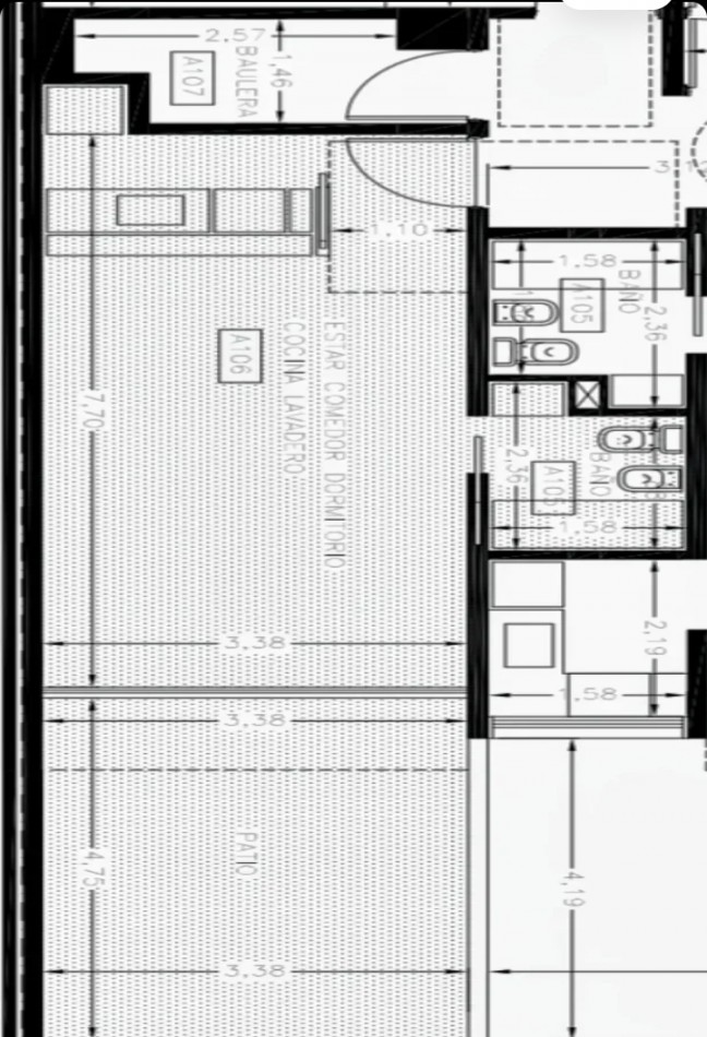 Av Corrientes 5800, Venta 1 AMB Y MEDIO DIVISIBLE C/PATIO PROPIO Proximo al Movistar Arenas