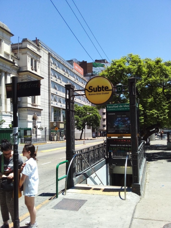 JUNIN 700, VENTA MONOAMBIENTE AL FRENTE CON BALCON TERRAZA