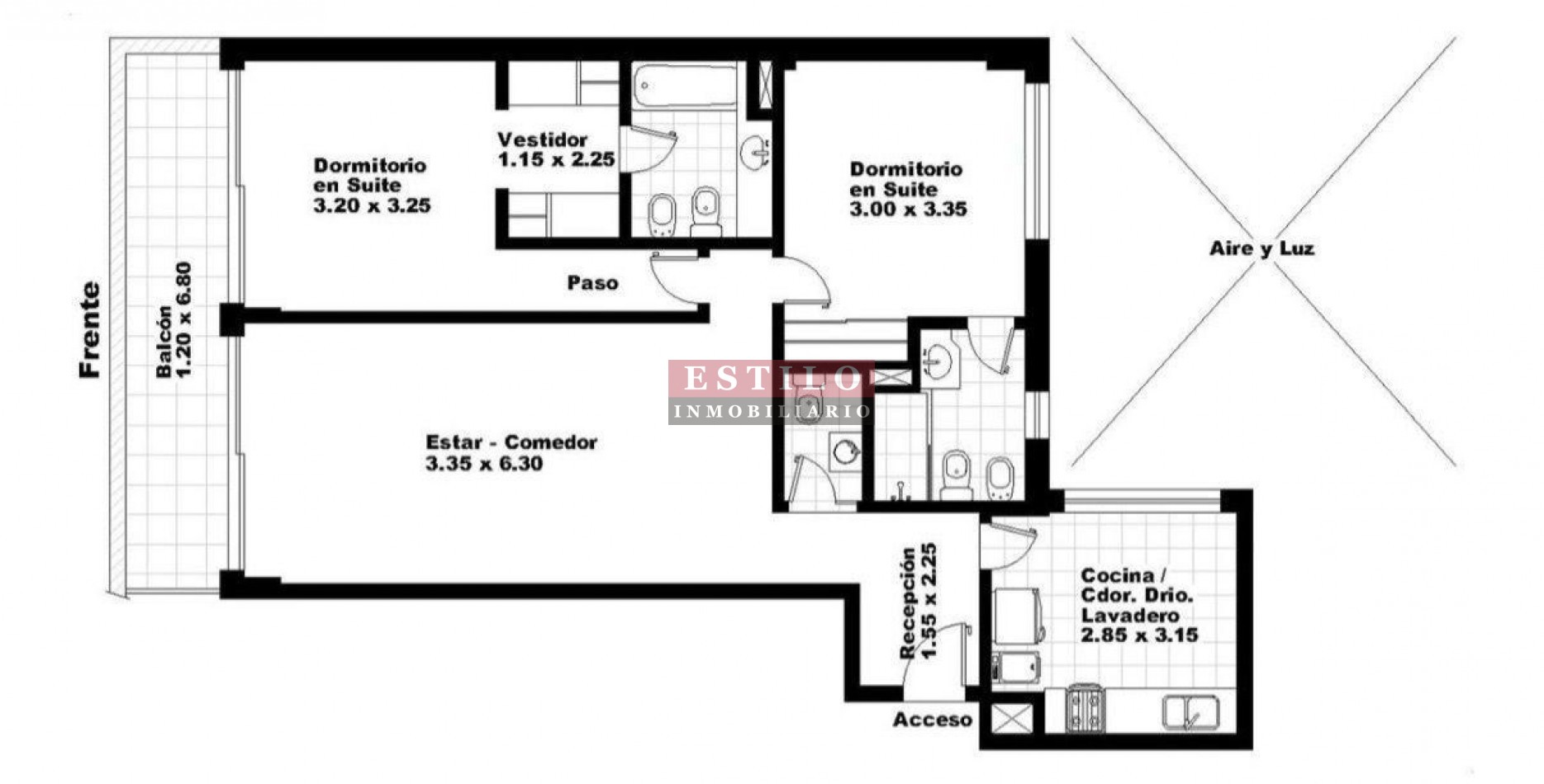 BONPLAND 2200, VENTA DEPARTAMENTO DE TRES AMBIENTES