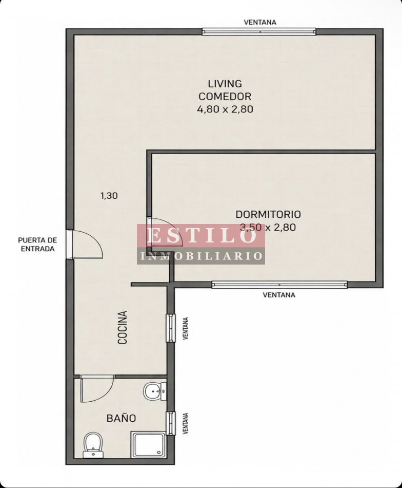 ECUADOR 700, VENTA DEPARTAMENTO DE DOS AMBIENTES 