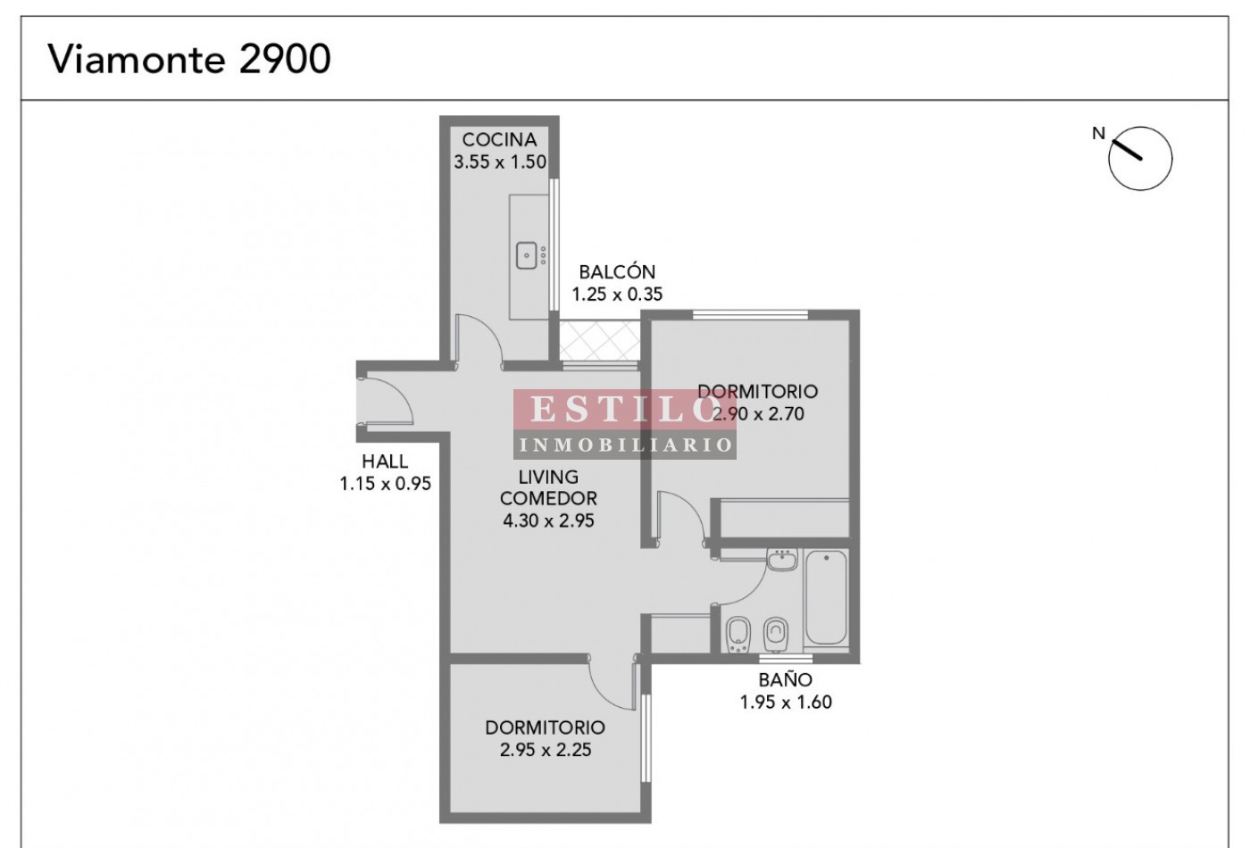 VIAMONTE 2900, VENTA DEPARTAMENTO DE TRES AMBIENTES