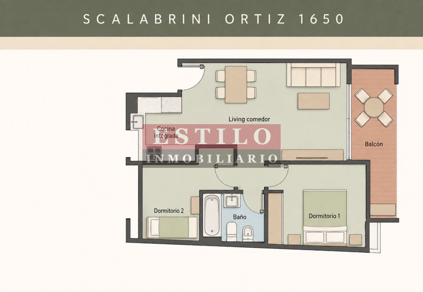 AV. SCALABRINI ORTIZ 1600, VENTA DEPARTAMENTO DE TRES AMBIENTES CON COCHERA EN PALERMO
